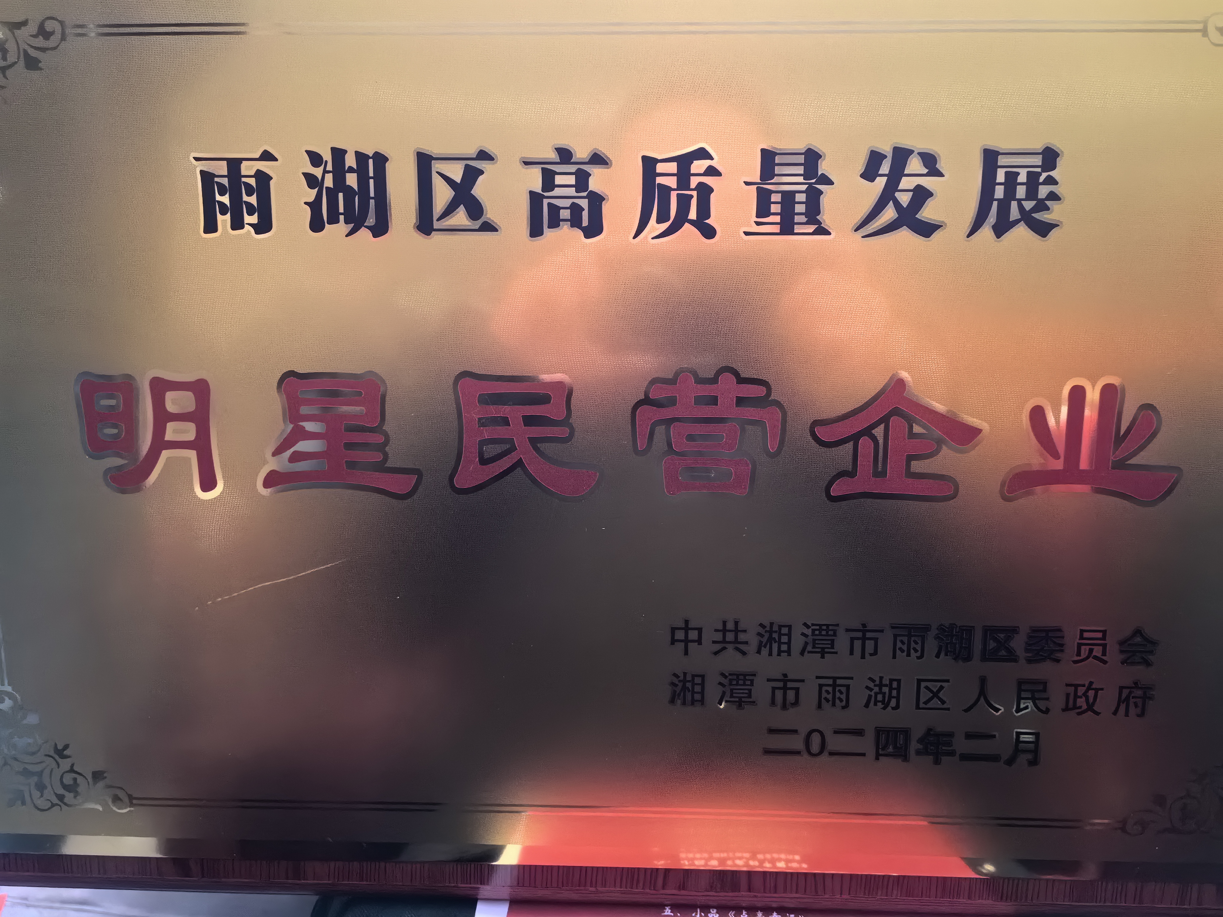 开云官方端网页版登录入口-开云(中国)
荣获“雨湖区高质量发展明星民营企业”称号